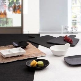 Quid Mini Bol 100% Melamina Select Blanco Mate 11,5x5,5 cm - Pack 12 Unidades. Resistente, Libre BPA, Apto Lavavajillas
