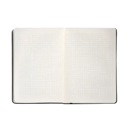 Antartik Cuaderno A4 Tapa Dura Hojas Cuadriculadas Negro 100 Hojas 80gr Gomilla FSC