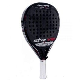 Pala de Padél Starvie Brava Carbon Soft Aluminium LTD/ Negra y Roja Pala de Padél Starvie Brava Carbon Soft Aluminium LTD/ Negra y Roja