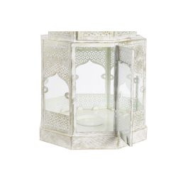 Farola Arabe DKD Home Decor Blanco Dorado 30 x 71 x 30 cm