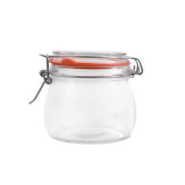 La Mediterranea Tarro Hermetico Vidrio Clip 500 ml. Medidas 12x9x10 cm.