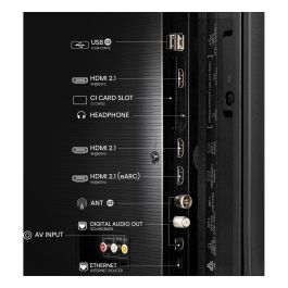 Hisense 55E77NQ Smart TV QLED 55"/139 cm 4K Ultra HD HDR10+ Dolby Vision, VIDAA U7.6, WiFi, Bluetooth, Negro