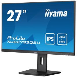 Iiyama Pantalla 27" Ips Wqhd con Soporte Ajustable En Altura y Frecuencia de Actualización de 100Hz