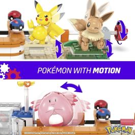 Mega Bloks HNT93 Centro Pokémon del Bosque: Kit de Ladrillos de Construcción para Fans Pokémon - Con Licencia Oficial