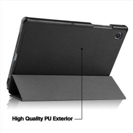 eSTUFF Funda Folio HOUSTON para Samsung Galaxy Tab A8 10.5, ultradelgada, protege arañazos y golpes, soporte dual, negra