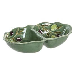 DKD Home Decor Bol Cottage de Gres Verde Oscuro 17 x 6.5 x 30 cm, Apto Lavavajillas Precio: 24.95000035. SKU: B13HKVB454