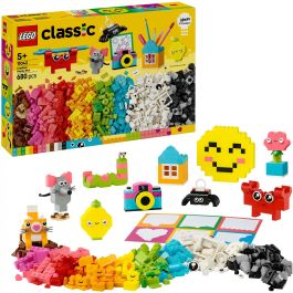 LEGO 11042 Caja Feliz Creativa Classic, Set de Construcción con 680 Ladrillos y Elementos Especiales, Guía Inspiradora y 10 Modelos Rápidos para Niños +5 Años