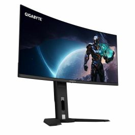 GIGABYTE MO34WQC2 Monitor Gaming 34" WQHD (3440x1440) Curvo QD-OLED 1800R 240Hz 0.03ms VESA DisplayHDR 400 True Black FreeSync Premium Pro