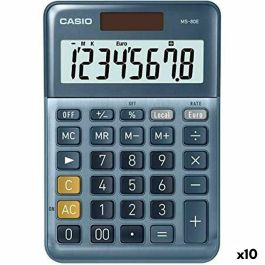 Calculadora Casio MS-80E Azul (10 Unidades) Calculadora Casio MS-80E Azul (10 Unidades)