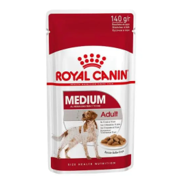 Royal Canin Alimento Húmedo para Perro Adulto Raza Mediana en Pouch, Caja 10x140 gr Precio: 18.5000002. SKU: B1DL56EKLC