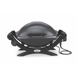 Weber Q 1400 Parrilla Eléctrica de Pie, Barbacoa Compacta y Fácil de Usar con Conexión Instantánea, Ideal para Balcones