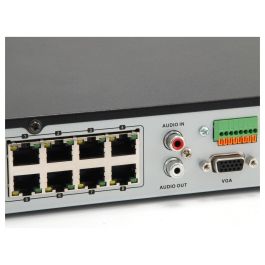 LevelOne NVR-0508 - Grabador de Vídeo en Red 8 Canales, 8K UHD/4K, 8 Puertos PoE, Compatible con H.265+, H.264+, 64 Usuarios, 2 Bahías HDD SATA hasta 12TB, Linux, Negro