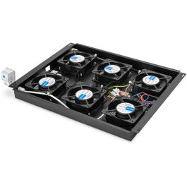 Digitus Unidad de Refrigeración de Techo para Armarios de Servidor Unique, con 6 Ventiladores, Color Negro