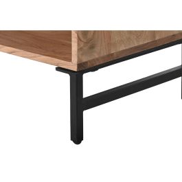 Mueble de TV Home ESPRIT Marrón Negro Metal Acacia 145 x 40 x 52 cm