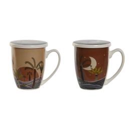 Mug Infusiones Boho DKD Home Decor Terracota Beige 9 x 11 x 12 cm (2 Unidades) Precio: 15.98999996. SKU: B1DPS7S2ZV