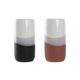 DKD Home Decor Jarrón Decorativo Urban de Dolomita Tricolor para Hogar. Medidas 13x13x25 cm. Pack 2 Unidades, diseños surtidos. Precio: 25.4999998. SKU: S3039935