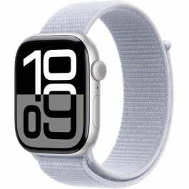 APPLE Watch Series 10 GPS 46mm Silver Aluminium Case con Blue Cloud Sport Loop - Smartwatch OLED 64GB