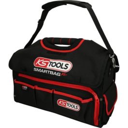 Ks Tools Bolso Bandolera Grande Vacío para Herramientas y Accesorios, Asa Reforzada, Múltiples Bolsillos, Tejido Resistente