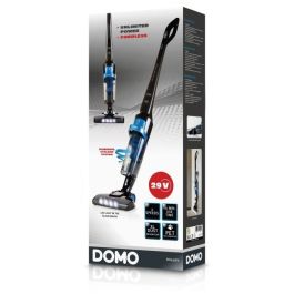 Aspiradora inalámbrica DOMO DO221SV - Sistema ciclónico - Batería de iones de litio de 29 V - Autonomía 50 min - Negro