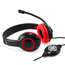 Conceptronic Auriculares Estéreo con Micrófono Flexible USB Rojo - Cable 2m para Llamadas/Música/Videoconferencias Precio: 13.99979196. SKU: B17TA6T36G