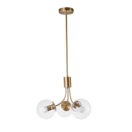 Lámpara Colgante Neuquen Metal y Cristal SKD-P80022