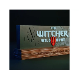 Wondee Lámpara The Witcher Gaming de Capuchón Coleccionable para Fans del Videojuego The Witcher III: Wild Hunt, Decoración de Escritorio