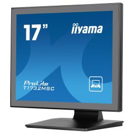 Iiyama T1732MSC-B1S ProLite Monitor táctil 17" (43.2 cm) 1280x1024 5:4 Multitoque 10 puntos, HDMI, DisplayPort, Altavoces, Negro