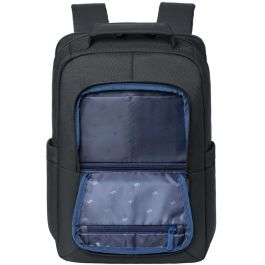 Rivacase 8425 Mochila ECO para MacBook Pro 16 y Portátiles 14" - Negro, Tela/Neopreno/Poliéster con Protección