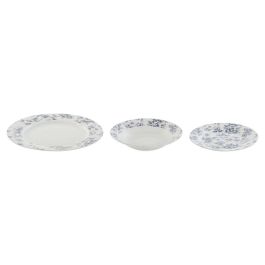 Set de Vajilla Home ESPRIT Azul Porcelana Floral 18 Piezas 27 x 27 x 2 cm Precio: 58.88999941. SKU: B1526R56PF
