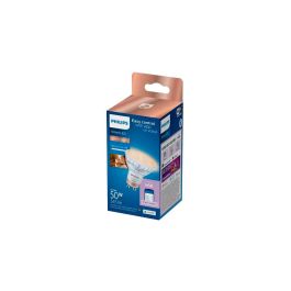 Philips WiZ Bombilla Inteligente LED Dicroica GU10 4.7W (Equiv. 50W) 345lm 2700-6500K Luz Blanca Fría Cálida Regulable WiFi Voz Philips WiZ Bombilla Inteligente LED Dicroica GU10 4.7W (Equiv. 50W) 345lm 2700-6500K Luz Blanca Fría Cálida Regulable WiFi Voz