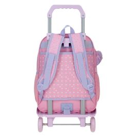 JOUMMA BAGS Trolley Hello Kitty Hearts & Dots 38cm Mochila Extraíble con 2 Bolsillos Laterales