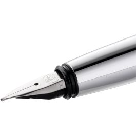 Pelikan Pluma Estilográfica Pura P40 Violeta de Aluminio con Plumín Medio de Acero Inoxidable en Estuche de Regalo
