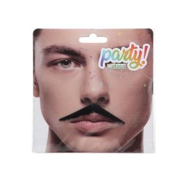 Bigote Fino Negro Estilo Años 20 para Disfraces de Gánster o Charleston