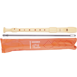 Hohner Flauta de Plástico con Funda Naranja