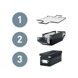 Leitz Click&Store Caja de Almacenamiento para DVDs Blanca 206x147x352 mm