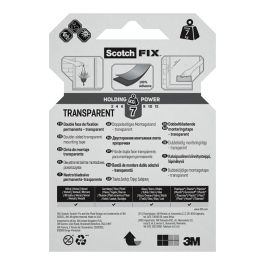 Scotch Cinta doble cara de montaje transparente 19mmx1,5m 4910c-1915-p máx 7 kg Scotch Cinta doble cara de montaje transparente 19mmx1,5m 4910c-1915-p máx 7 kg