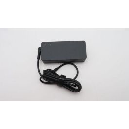 Lenovo 65W power adapter for notebooks, supports 20/15/9/5V output, 3-pin configuration, designed for worldwide use.