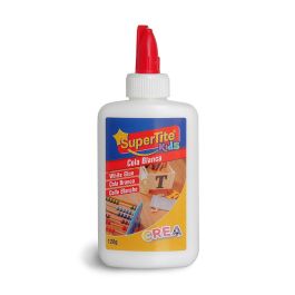 Supertite A2427 Cola Blanca Escolar Bote 120 g para Manualidades y Trabajos Escolares en Papel, Cartón, Madera y Tejidos Precio: 1.49999949. SKU: B1DHJC384Z