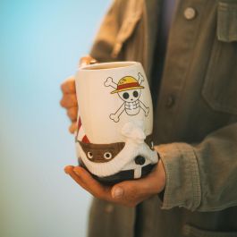 ERIK Jarra One Piece Going Merry 750ml Dolomita Pintada a Mano Decoración Relieve