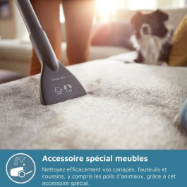 Philips XB2123/09 Aspirador de bidón sin bolsa 850 W Compacto 1,3 L Azul oscuro/Melocotón