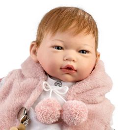Muñecas Guca 10297 Muñeca Reborn Naiara con Pelo Natural 46 cm Cuerpo de Tela y Extremidades de Vinilo +3 años