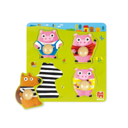 Goula Puzle 3 Little Pigs 59452 Madera 4 Piezas +12 Meses Ilustrado por Susana Hoslet Precio: 8.49999953. SKU: B197TPKLD8