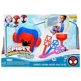 Hasbro G0660 Lanzaburbujas Electrónico Spidey Water Webs para Lanzar Burbujas Tipo Telaraña, Spidey y Sus Amigos Increíbles Marvel, +3 años