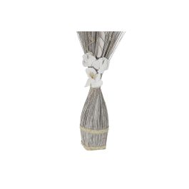 DKD Home Decor Ramo Decorativo de Fibra de Coco, Colores Gris y Blanco, de 100 cm de Alto y Base de 20x35 cm, Pack de 6 Unidades