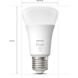 Philips Hue PHI8719514289192 Bombilla LED Conectada E27 White 75W Equivalente, 1100 Lumen, Bluetooth Compatible (2 Pack)