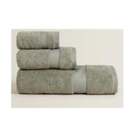 DKD Home Decor Toalla Verde Jade 50 x 1 x 30 cm 600gsm Algodon 6 Unidades