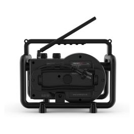 Perfectpro DABBOX Radio Portátil Baustellenradio Digital DAB+/FM 7W LCD Bluetooth Resistente IP54 Negro