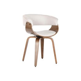 DKD Home Decor Silla Moderna Giratoria Beige Marrón 46 x 78 x 61 cm Poliéster Nogal Precio: 123.50000036. SKU: B1A32X53YS