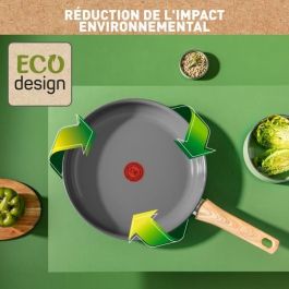 Tefal Poele 24 cm, inducción, reverso de cerámica no de estilo, reciclado, cocción saludable, realizada en Francia, renovar C4250413