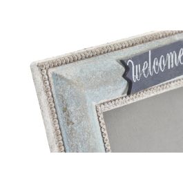 DKD Home Decor Marco de Fotos 10x15 cm Mediterráneo Desgastado Azul MDF y Cristal, 20.5x16 cm, Pack de 6 Unidades